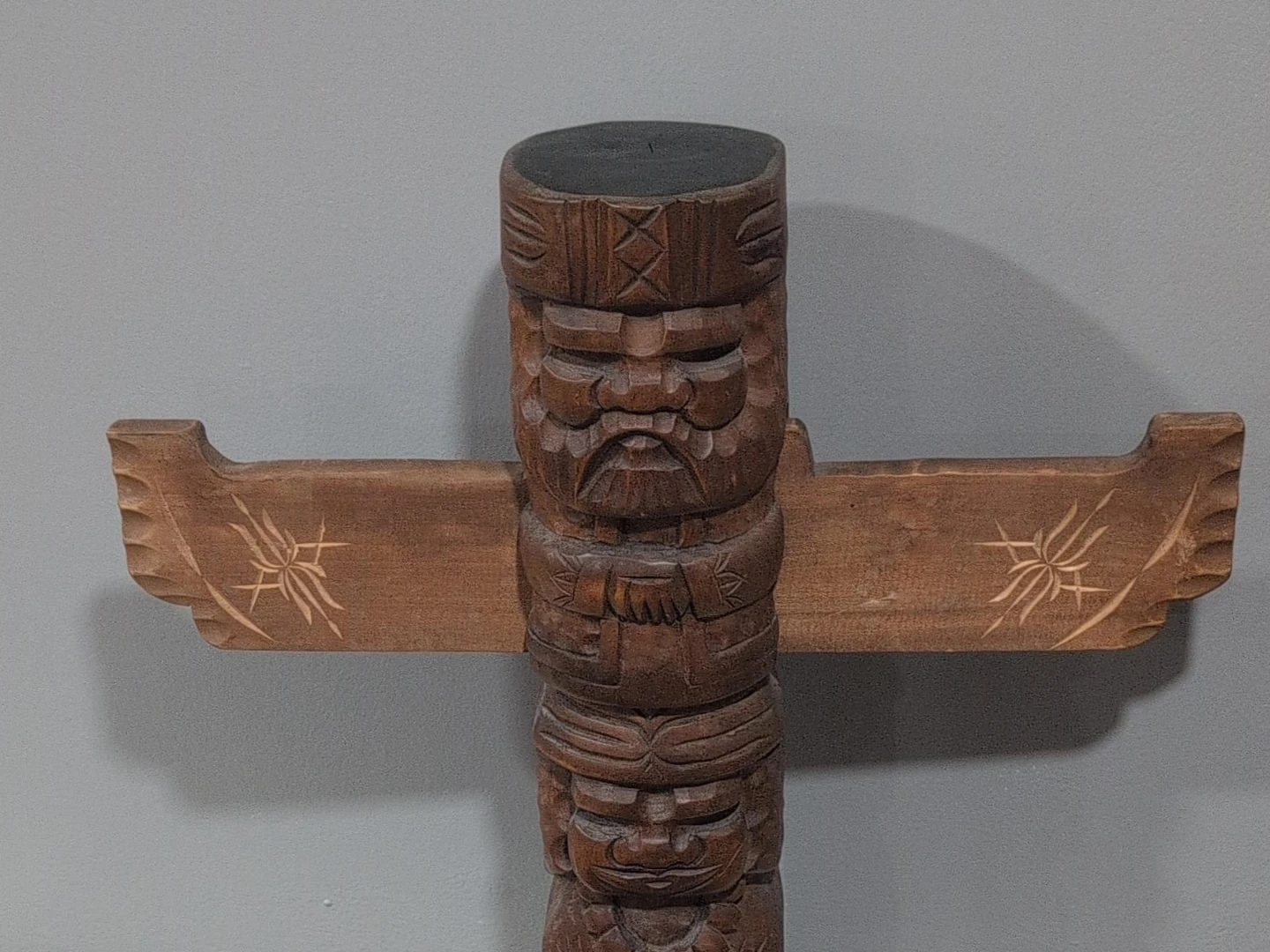 Wooden Carved Totem Pole