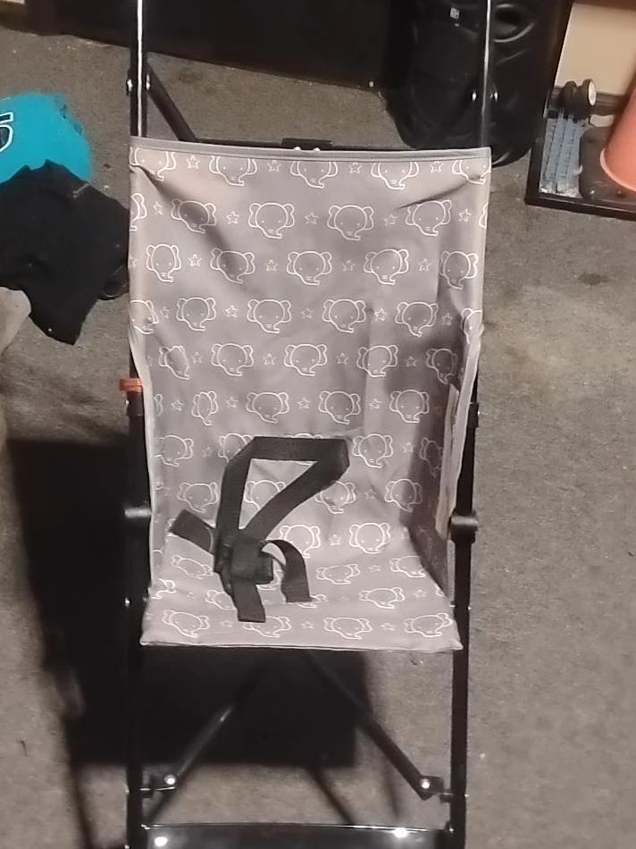 Grey Elephant Print Stroller/Wagon Bag