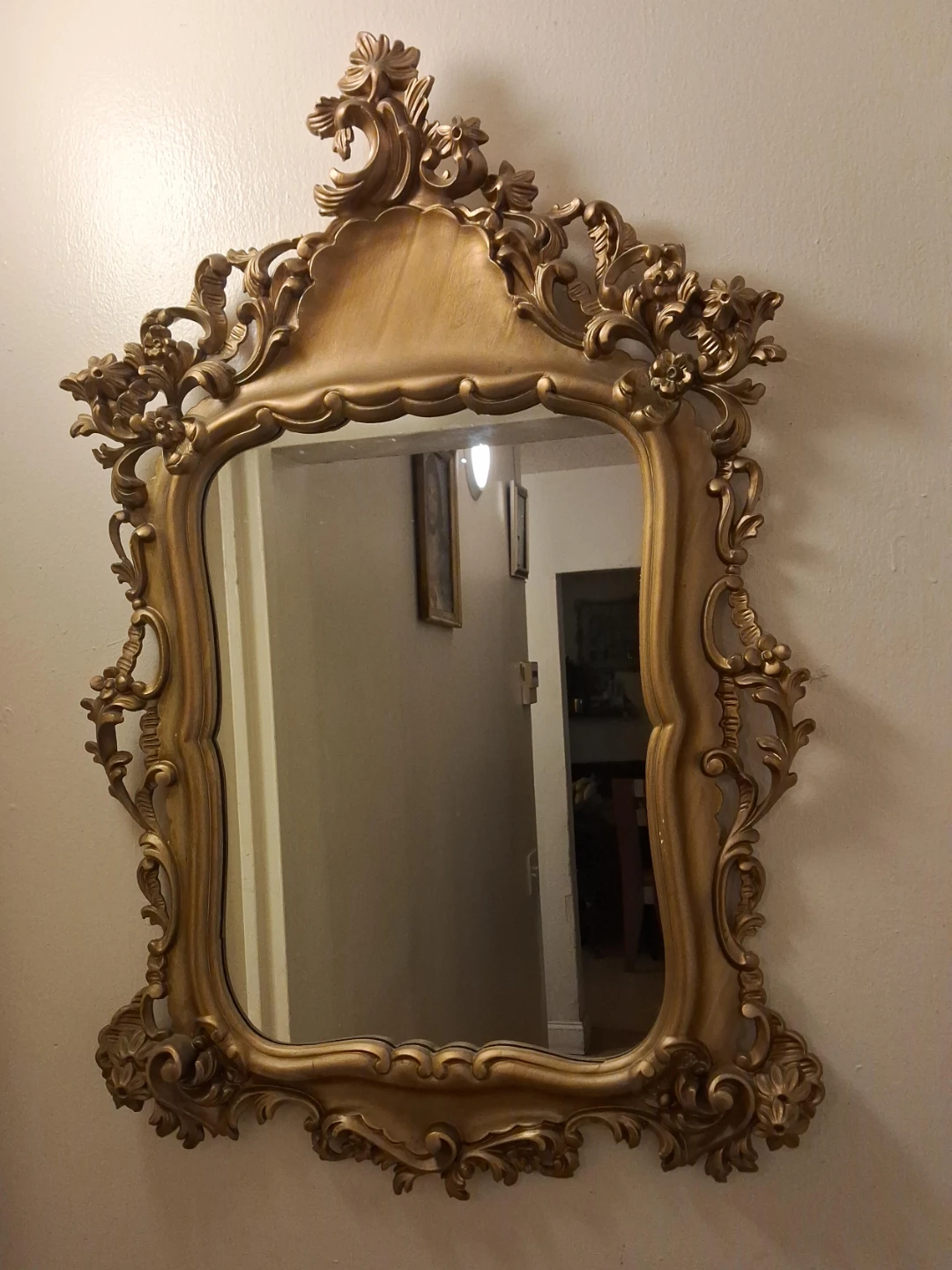 Ornate Gold Wall Mirror
