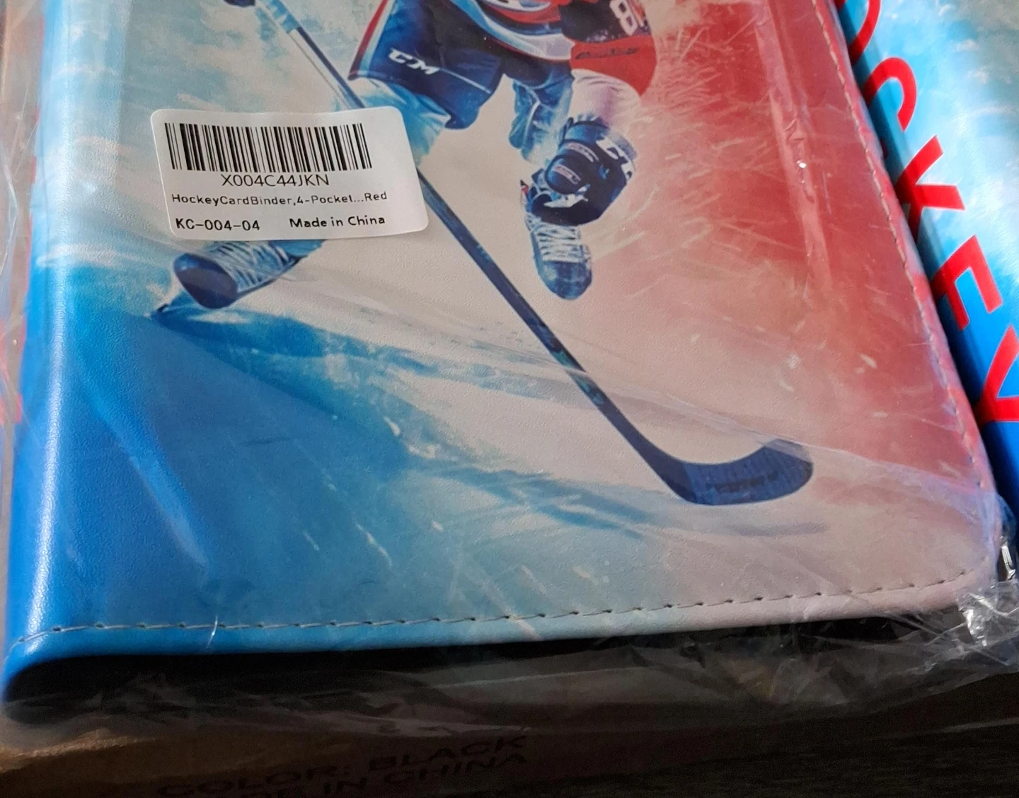Hockey Card Binder - 4 Pocket Red