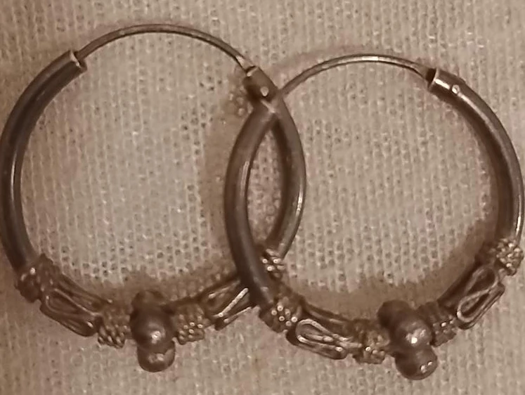 Silver Hoop Earrings