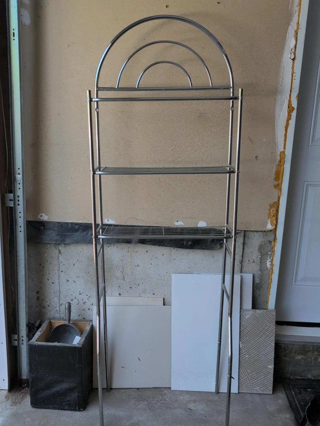 Chrome Arch 3-Tier Shelf Unit