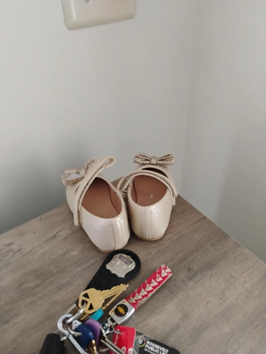 Girls' Ballet Flats - Cream