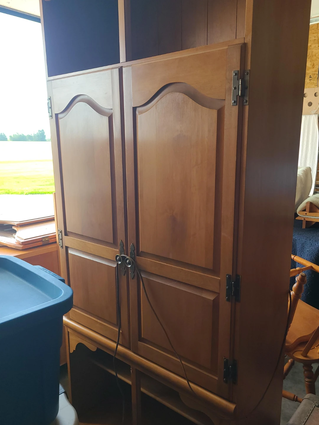 Wooden Armoire / Entertainment Unit