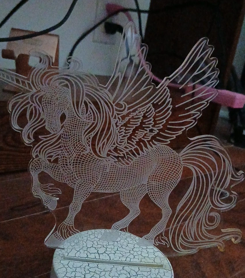 3D Acrylic Pegasus Night Light