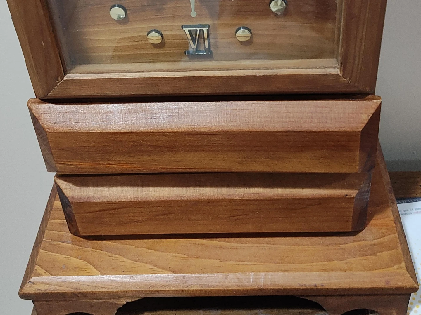 Wooden Mantel Clock
