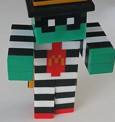 Zombie Hamburglar McDonald's Minecraft Movie Toy