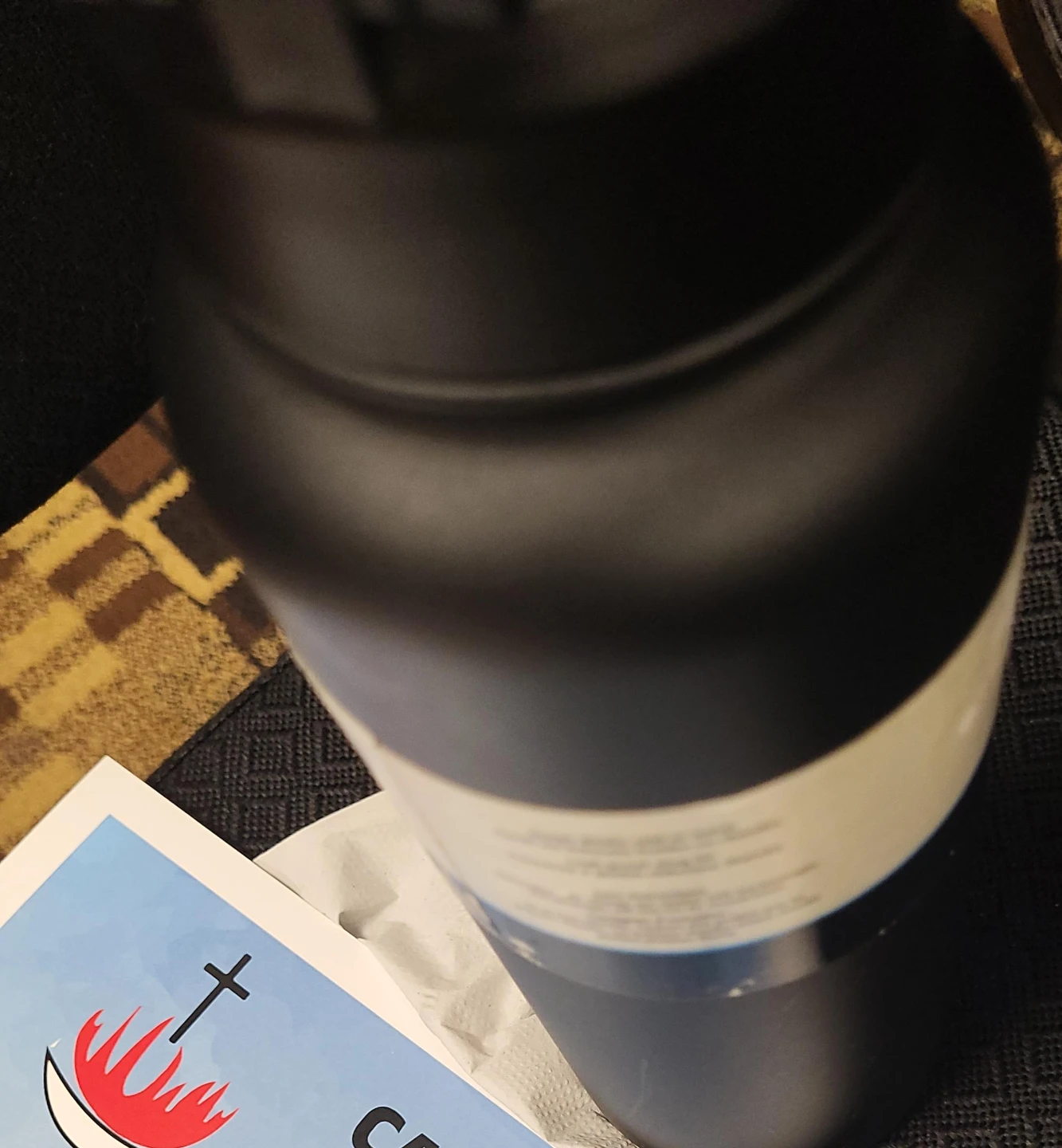 Black Insulated Water Bottle