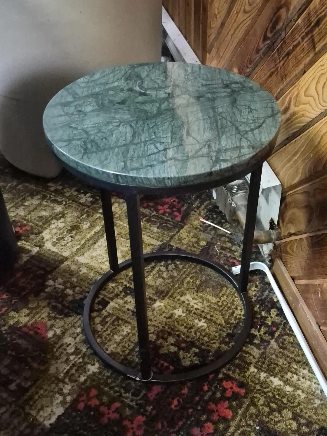 Round Marble Top Side Table