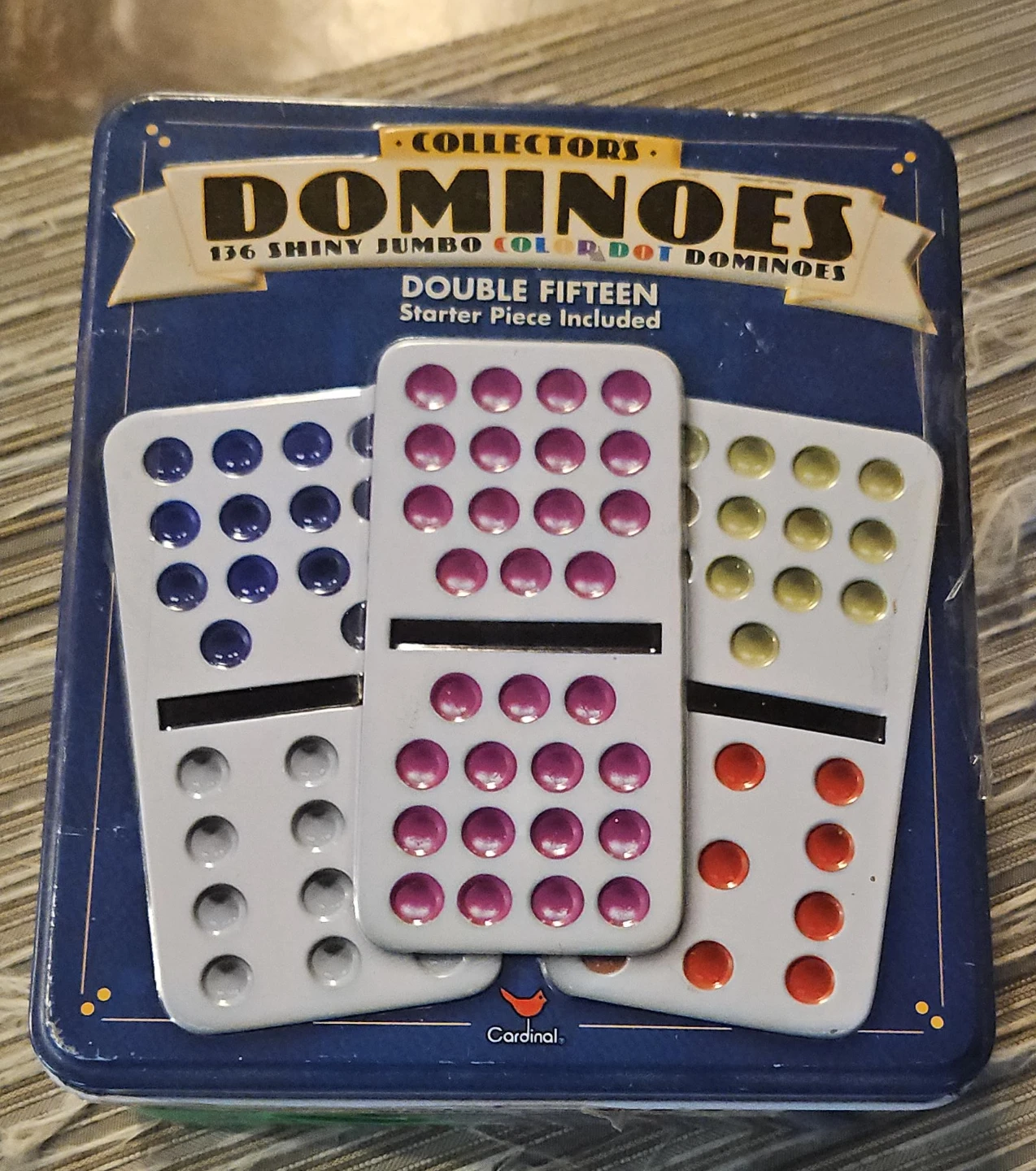 Cardinal Collectors Double Fifteen Jumbo Dominoes Set