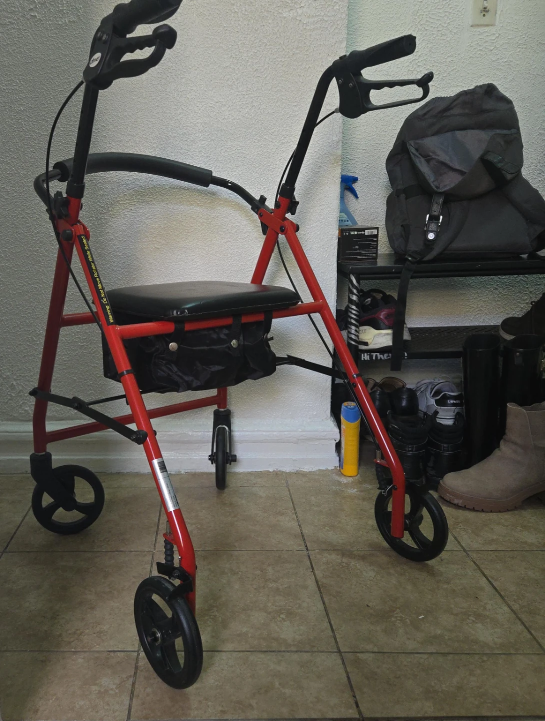Drive Red Walker with Seat and Bag - photo 2