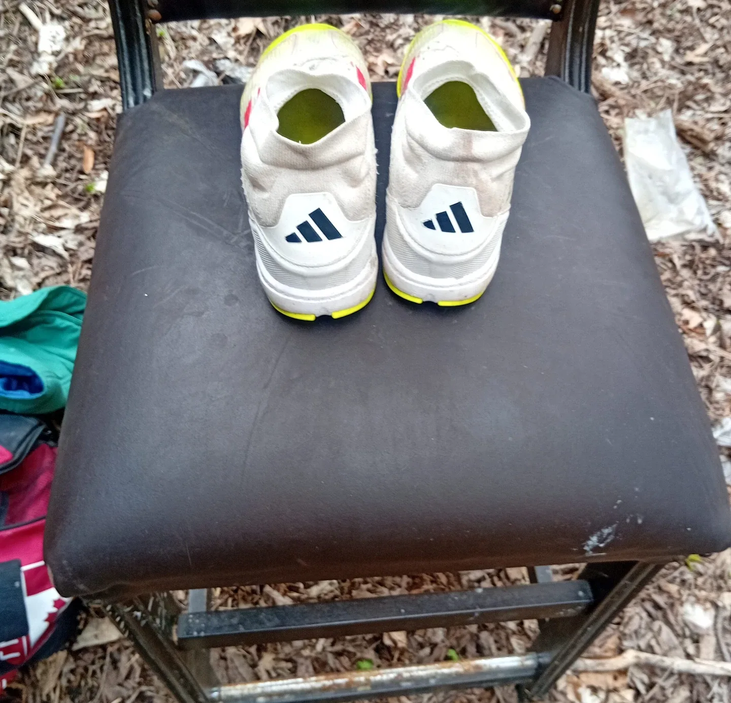 Adidas White & Yellow Running Shoes