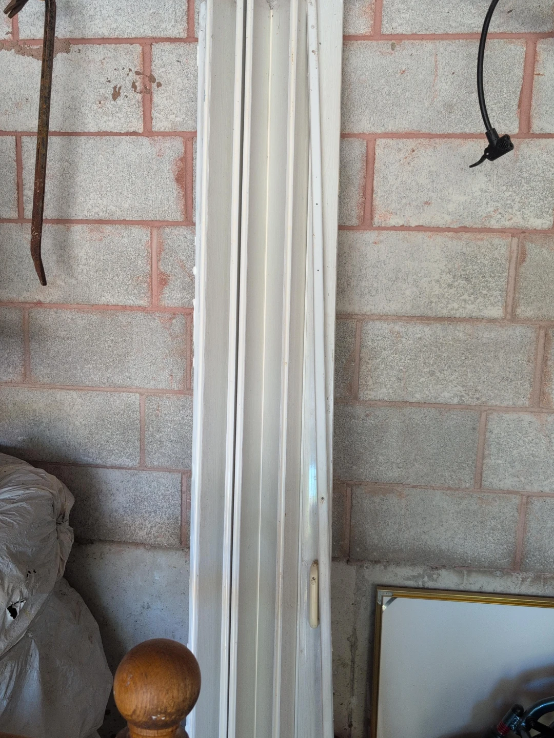 White Folding Door