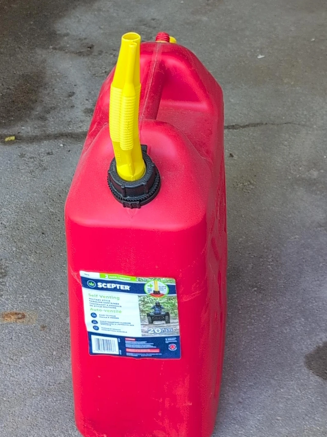 Scepter 20L Red Self-Venting Gas Can