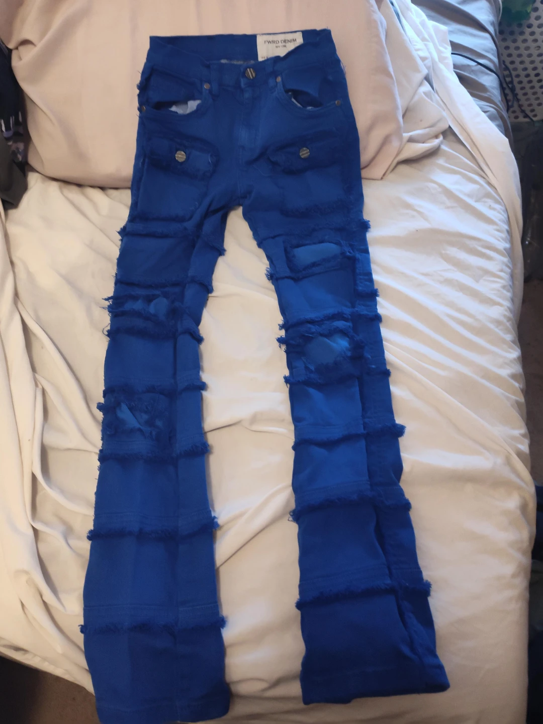 FWRD Denim Stacked Fit Jeans Size 12 Blue - photo 3