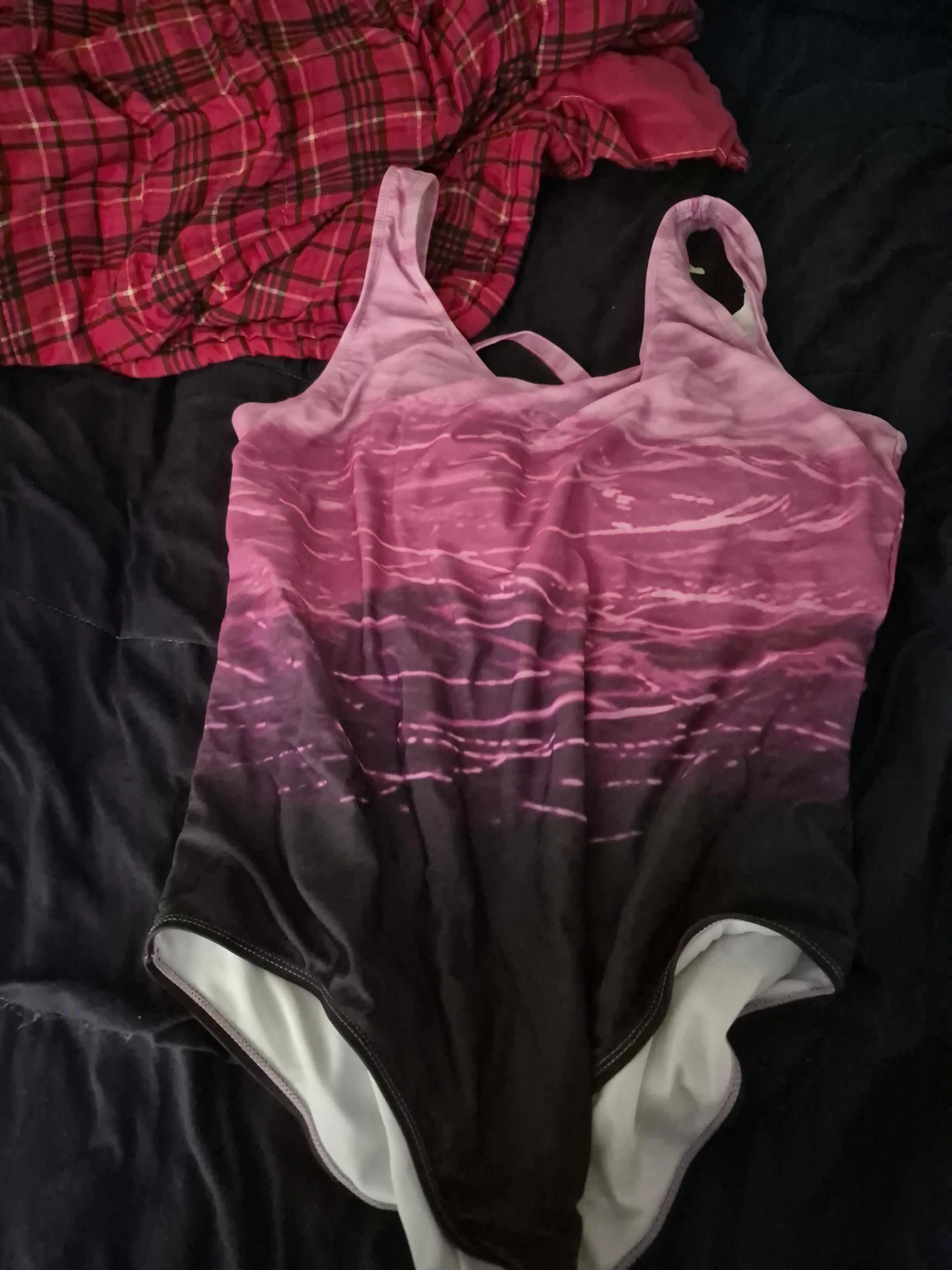 Women's Pink Ombre One-Piece Swimsuit