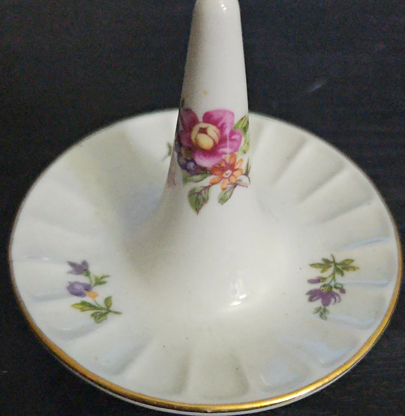 Floral Ring Holder Dish