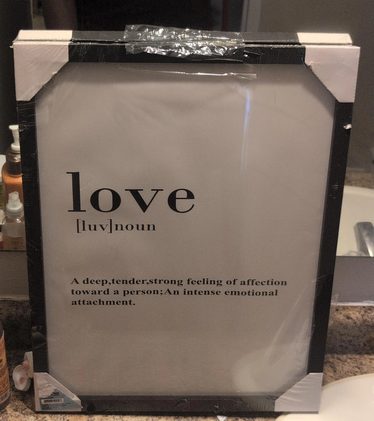 Framed "Love" Definition Wall Art