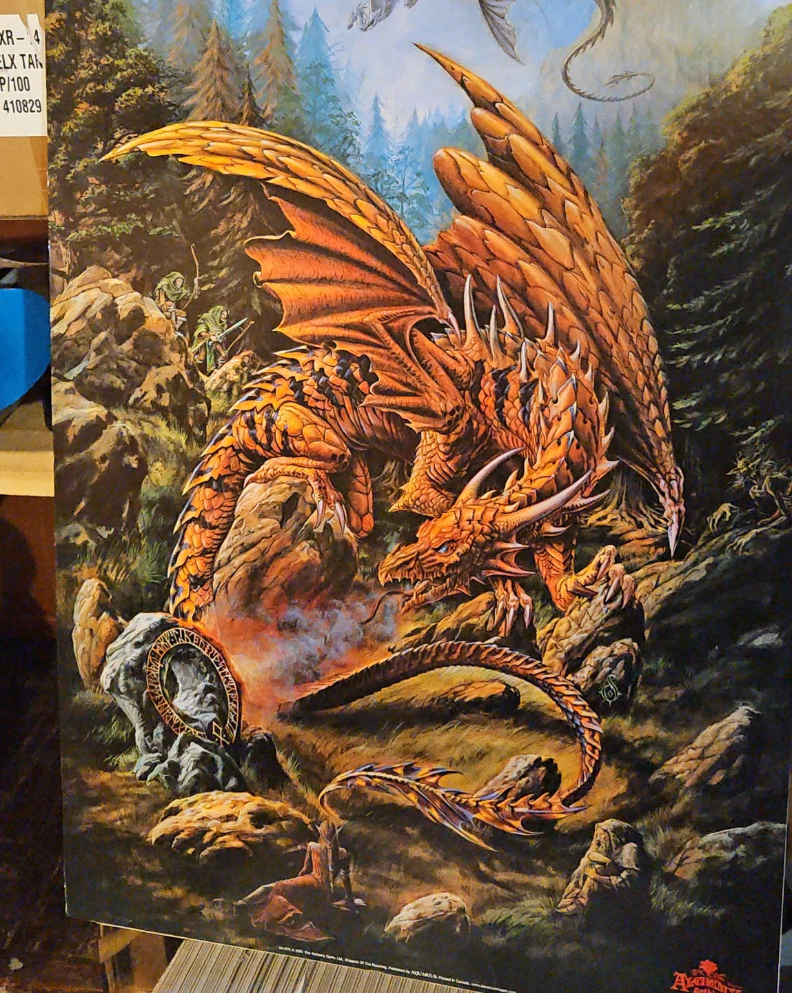 Vintage Fantasy Dragon Art Print