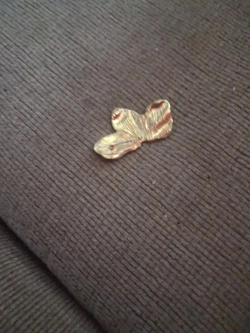 Gold-tone Butterfly Brooch