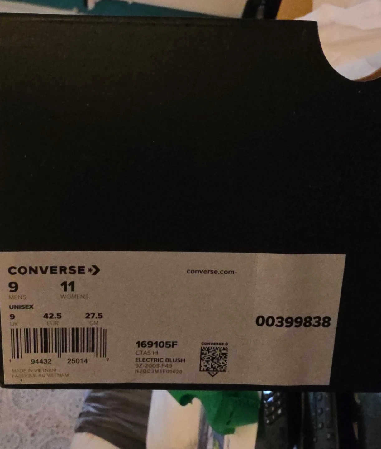 Converse Chuck Taylor All Star Electric Blush High Top Sneakers - photo 3