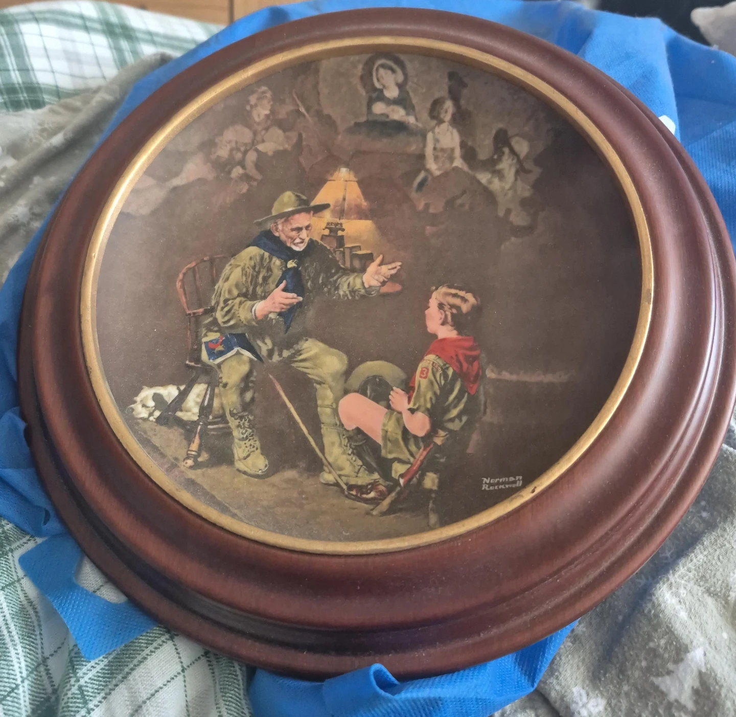 Norman Rockwell "Scout Master" Decorative Plate