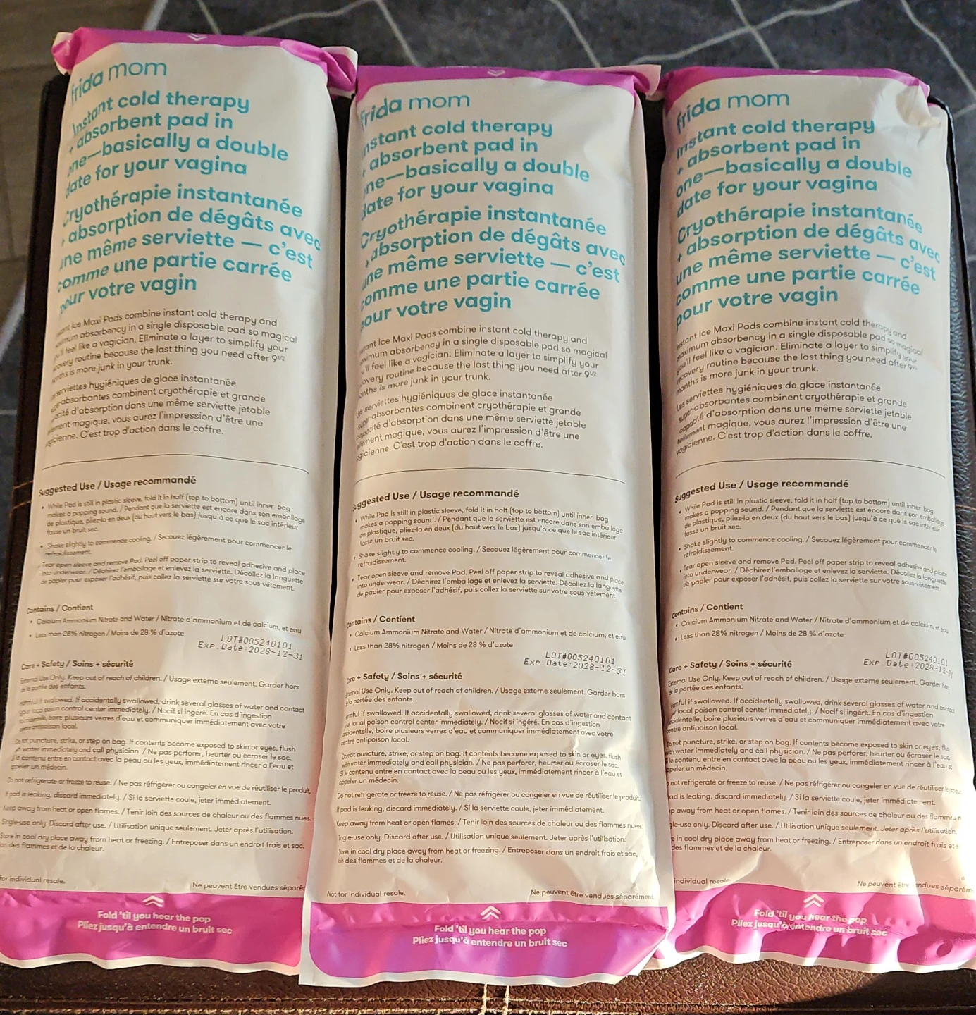 Frida Mom Instant Cold Therapy Pads (3-Pack)