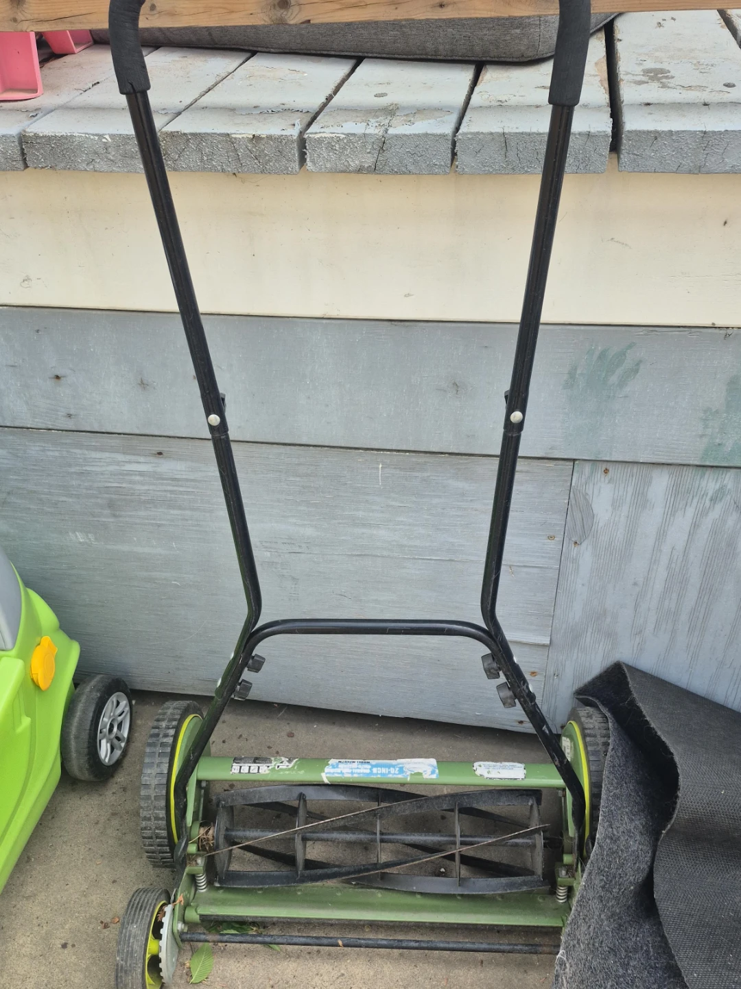 Green Manual Reel Mower