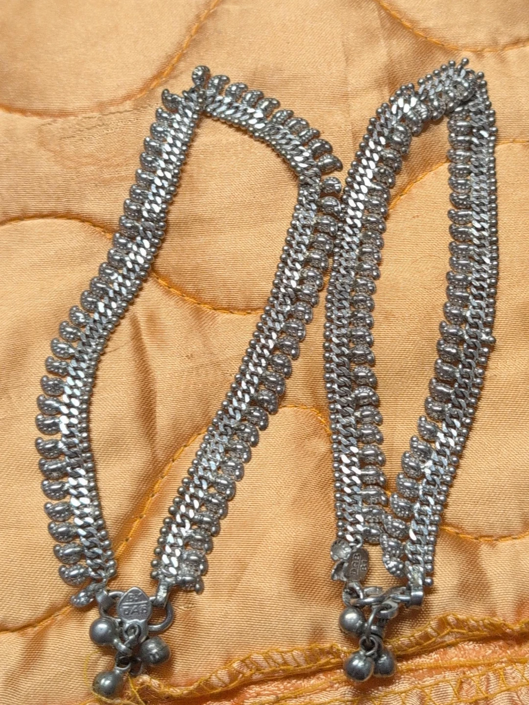 Silver Anklets with Bells not real silver