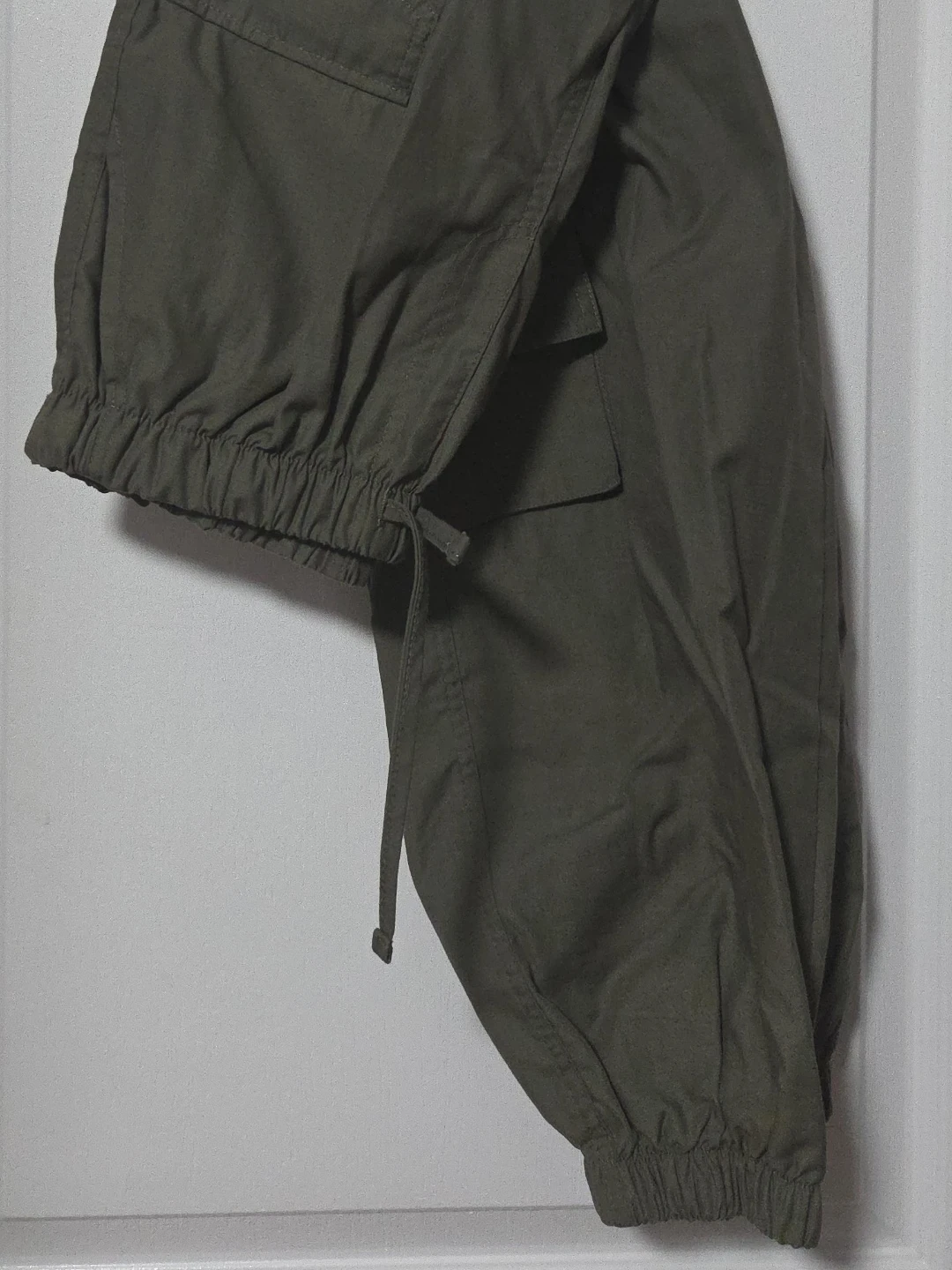 Urban Outfitters Olive Green Cargo Pants with Drawstring Ankles