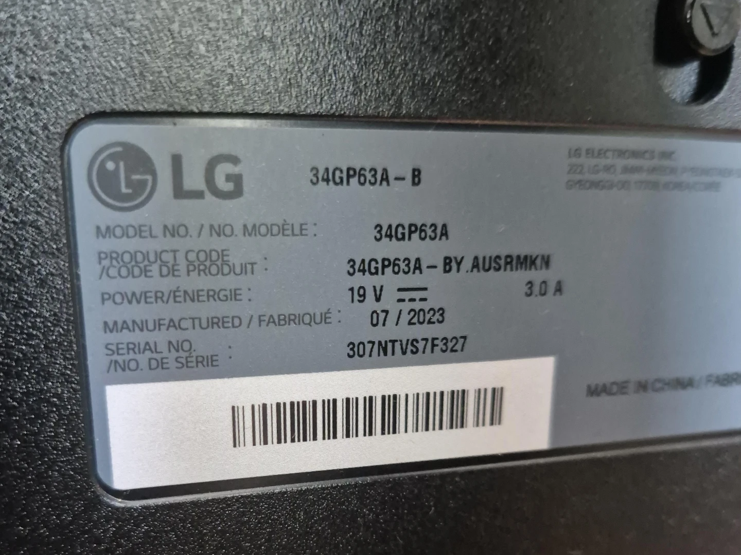 LG 34GP63A-B Ultrawide Gaming Monitor - photo 4