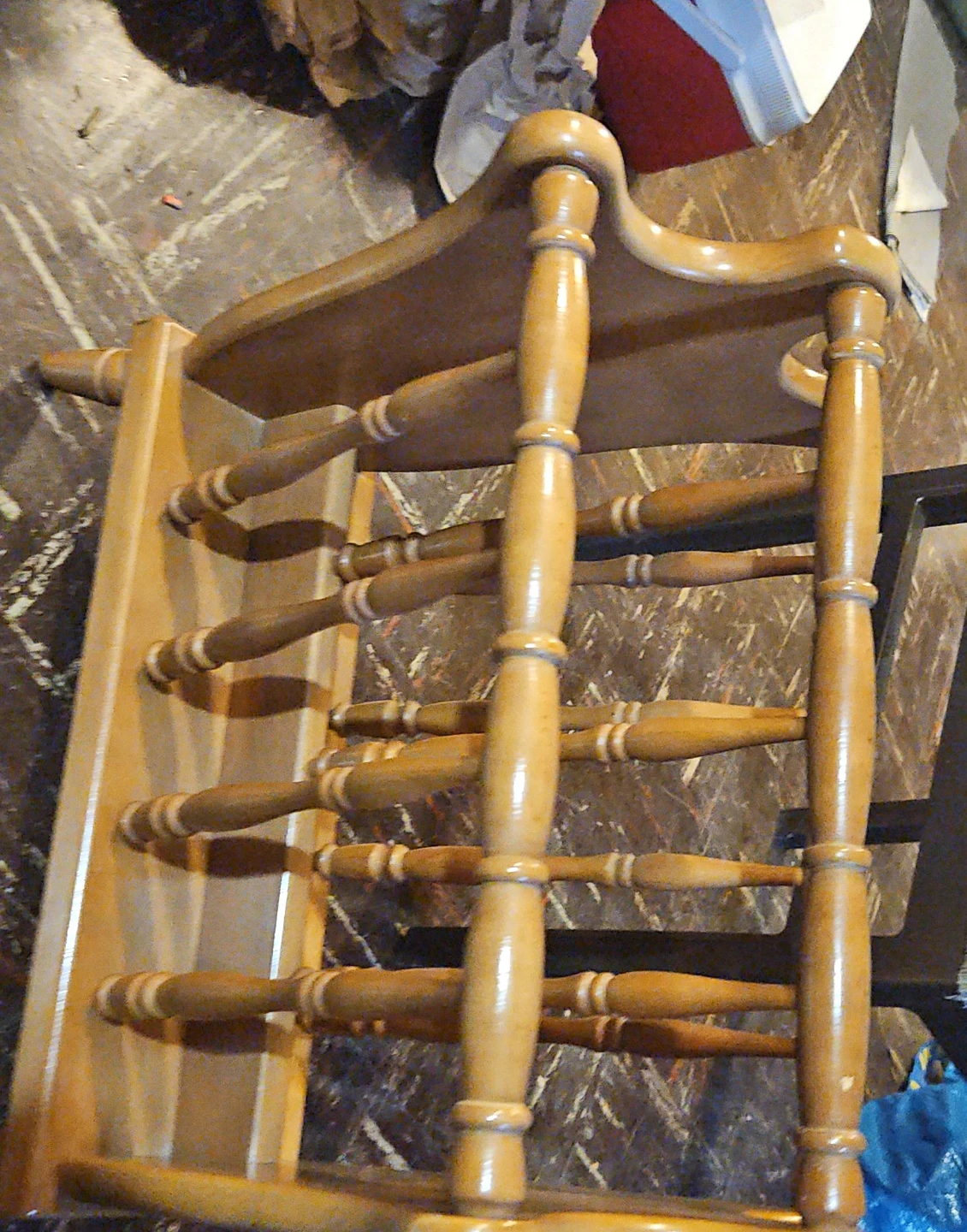 Wooden Magazine Rack