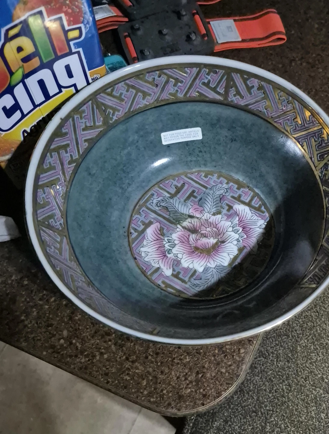 Decorative Bowl with Floral Pattern