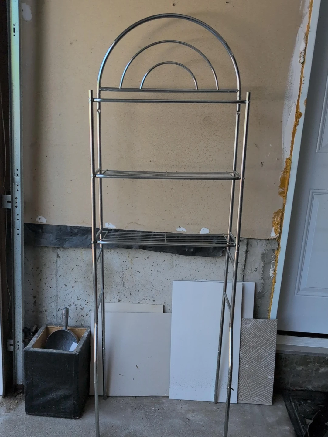 Chrome Arch Shelf Unit