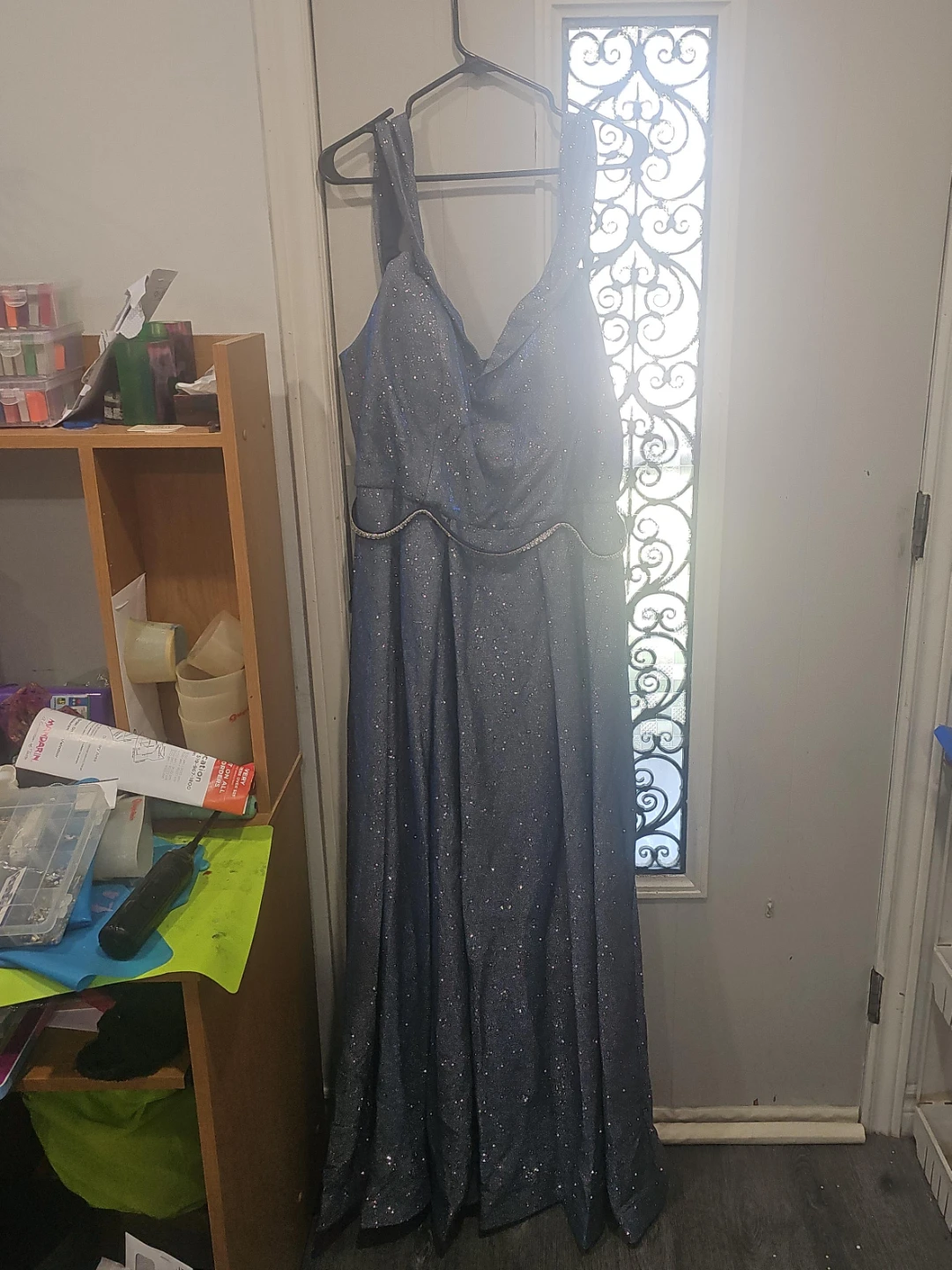 Sparkly Blue Maxi Dress
