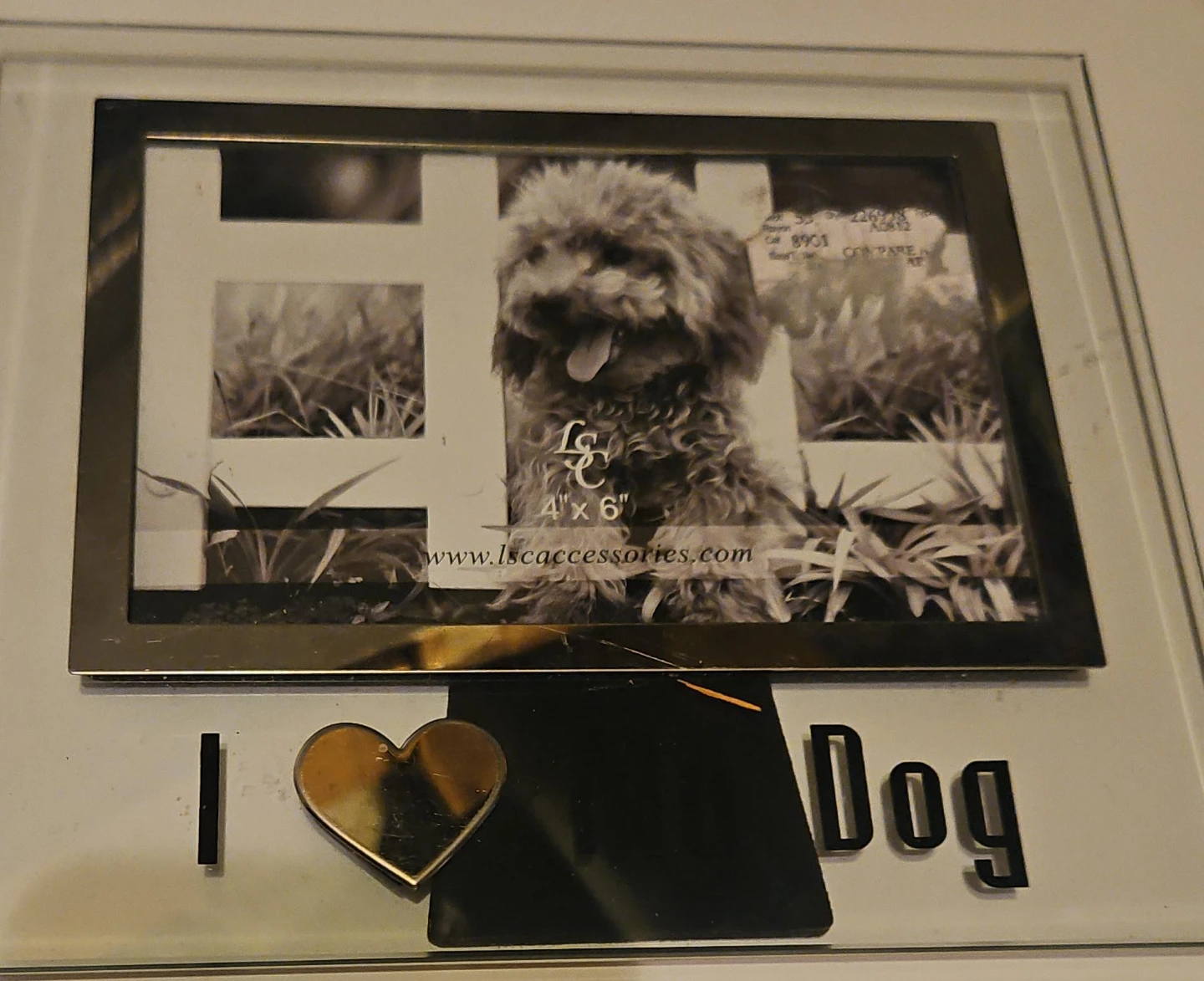 LSC Accessories "I Heart Dog" Photo Frame