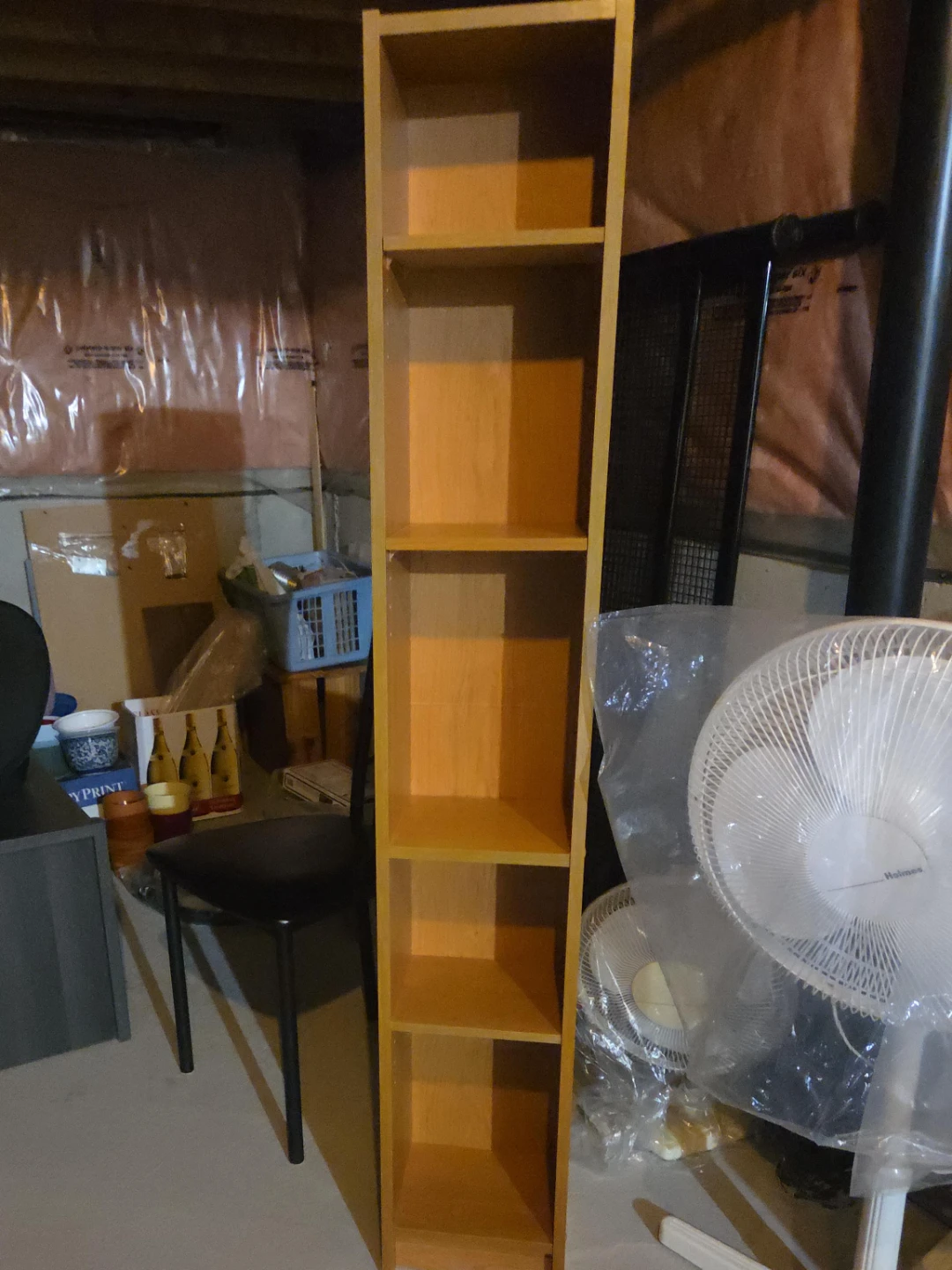 Tall Wooden Bookshelf