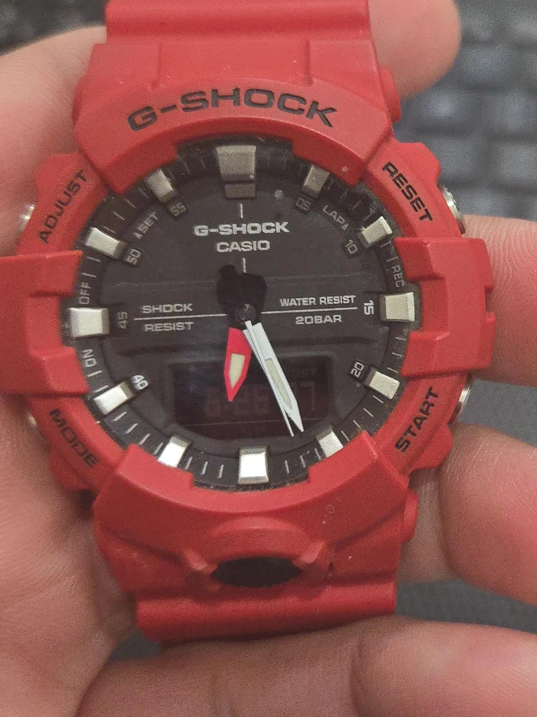 Casio G-Shock Red Analog-Digital Watch