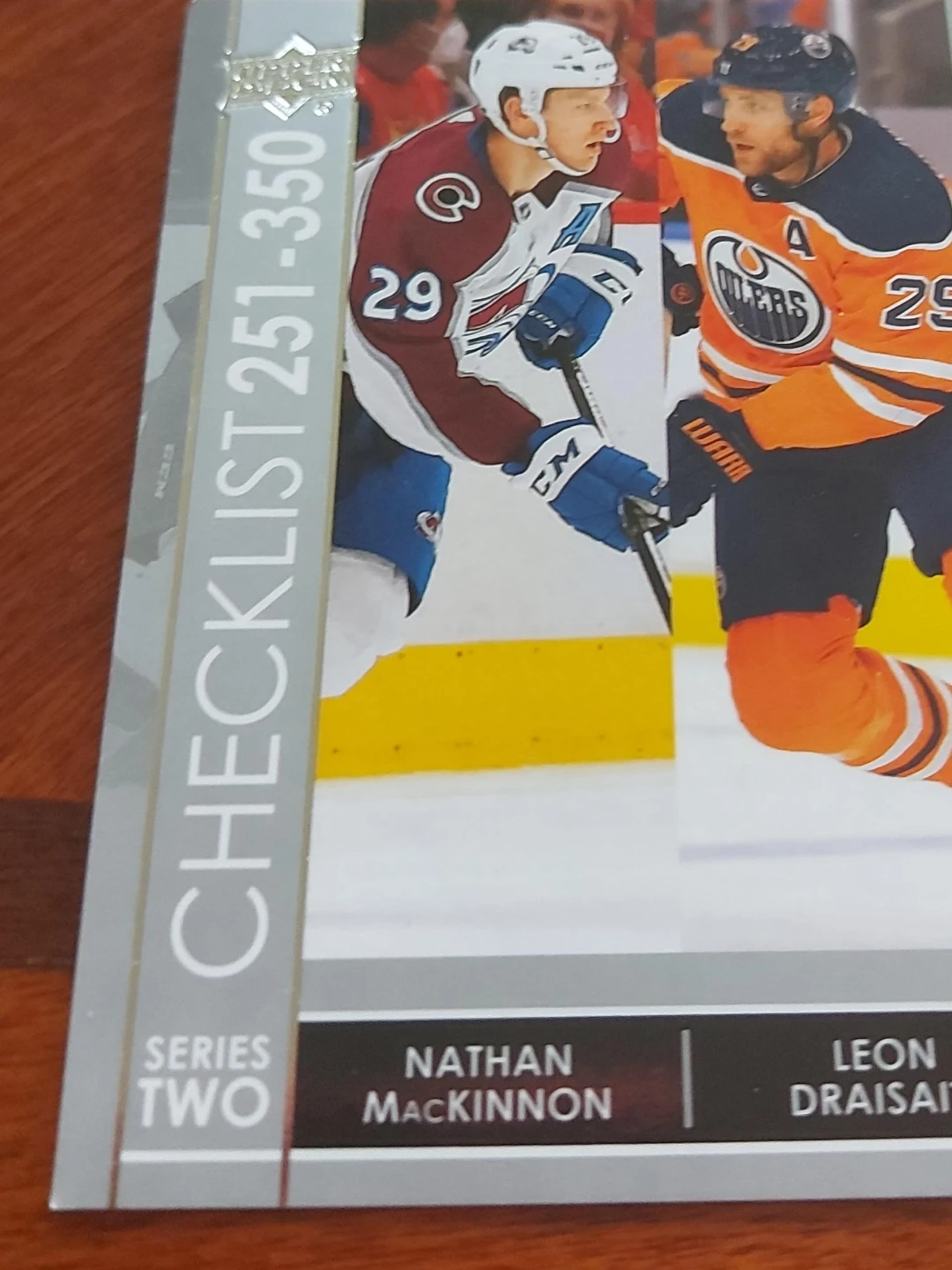 Upper Deck Hockey Checklist Card Series Two