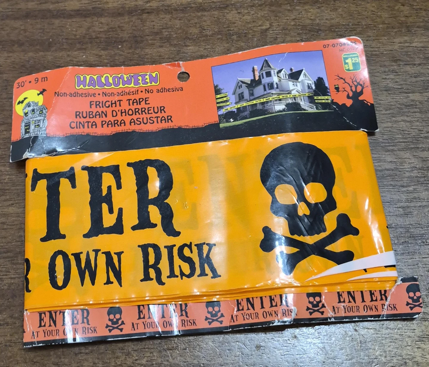 Halloween Fright Tape - Enter At Your Own Risk
