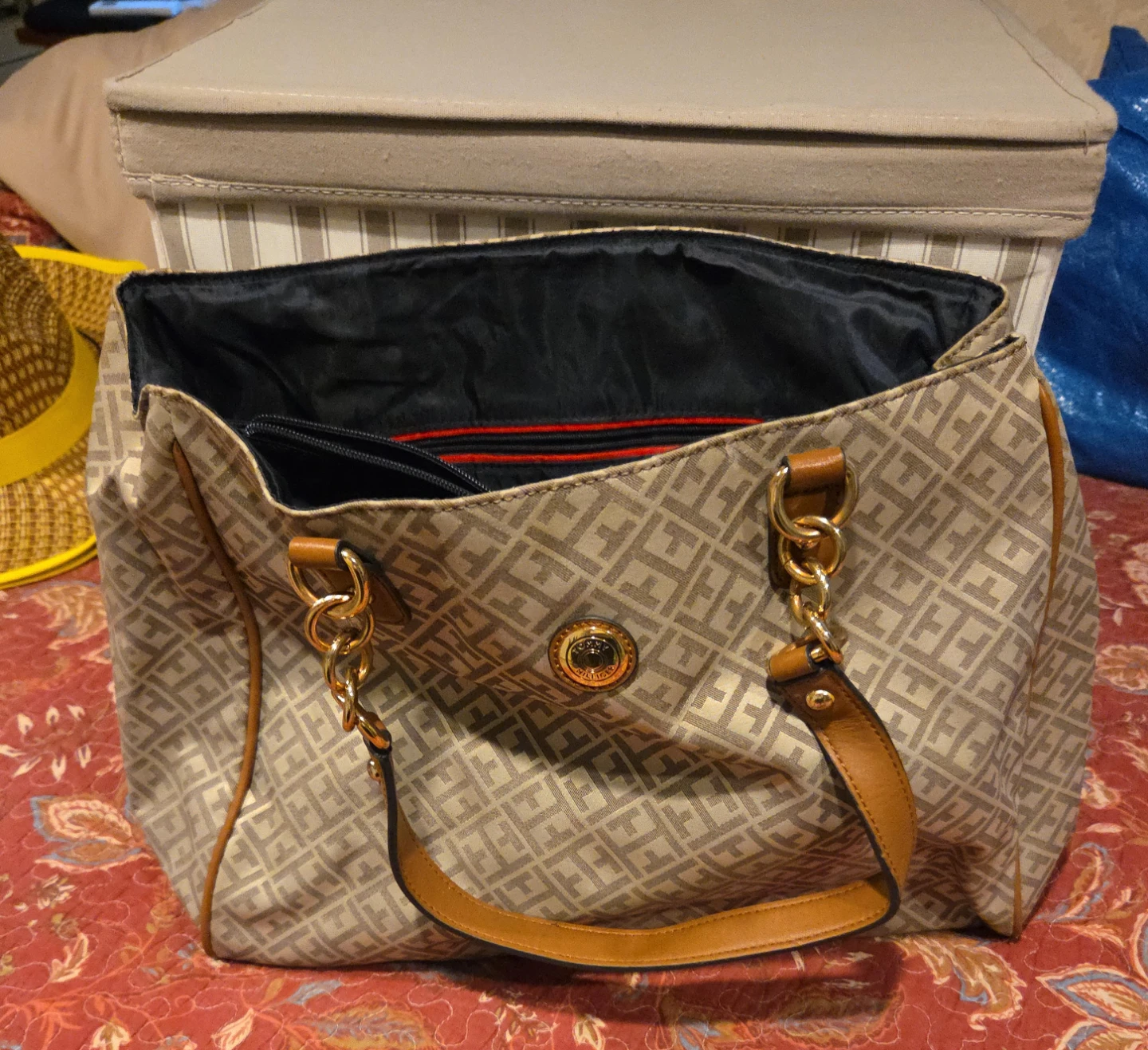 Tommy Hilfiger Monogram Tote Bag