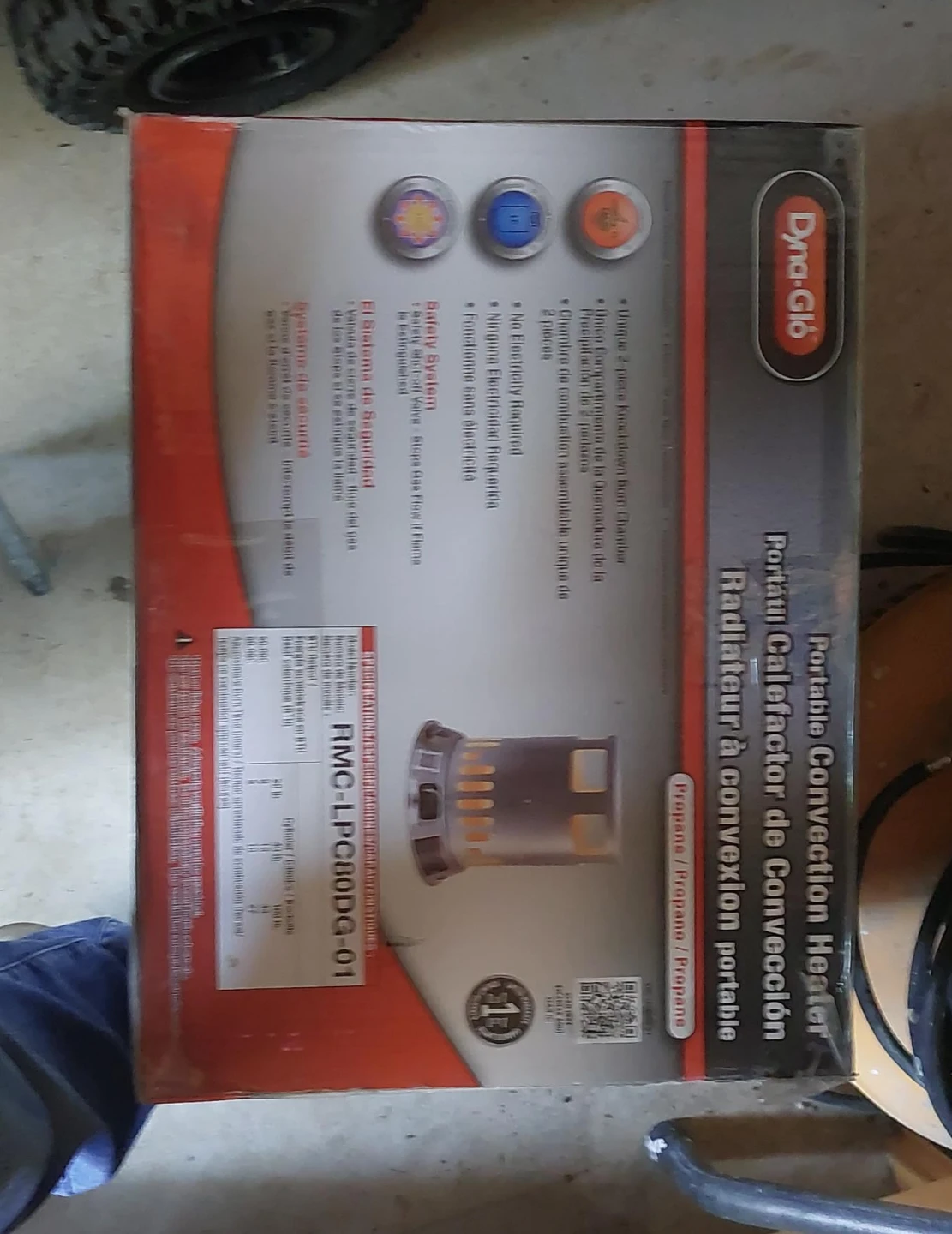 Dyna-Glo Portable Propane Convection Heater RMC-LPC80DG-01