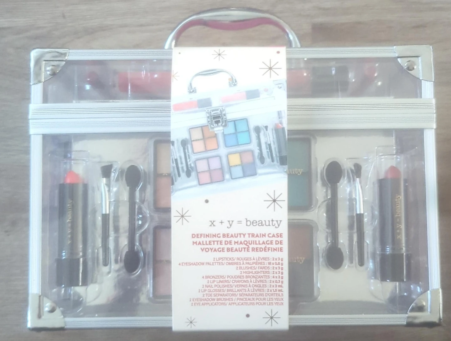 X+Y=Beauty Defining Beauty Train Case Makeup Set