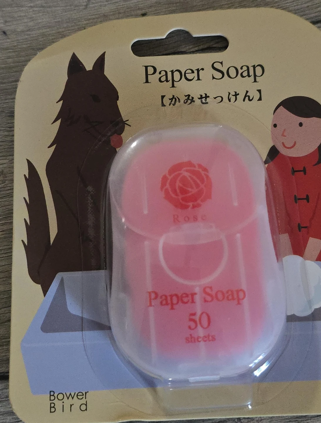 Bower Bird Paper Soap Sheets - Rose Scent