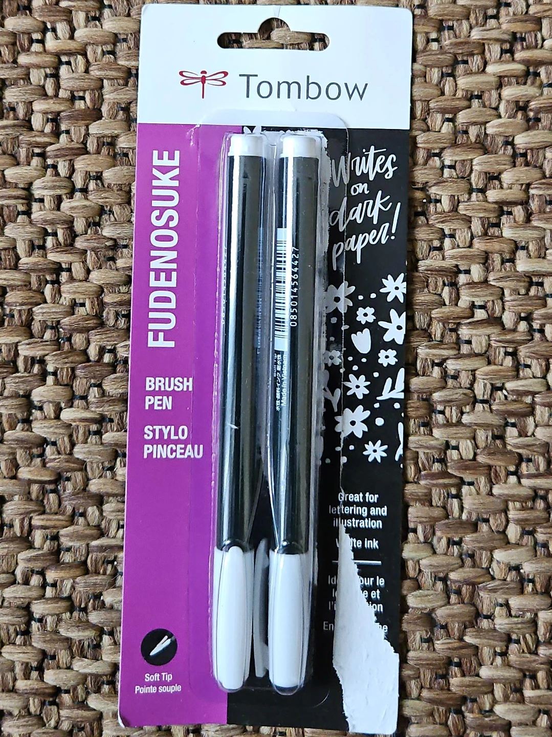 Tombow Fudenosuke Brush Pens - White Ink (2 Pack)
