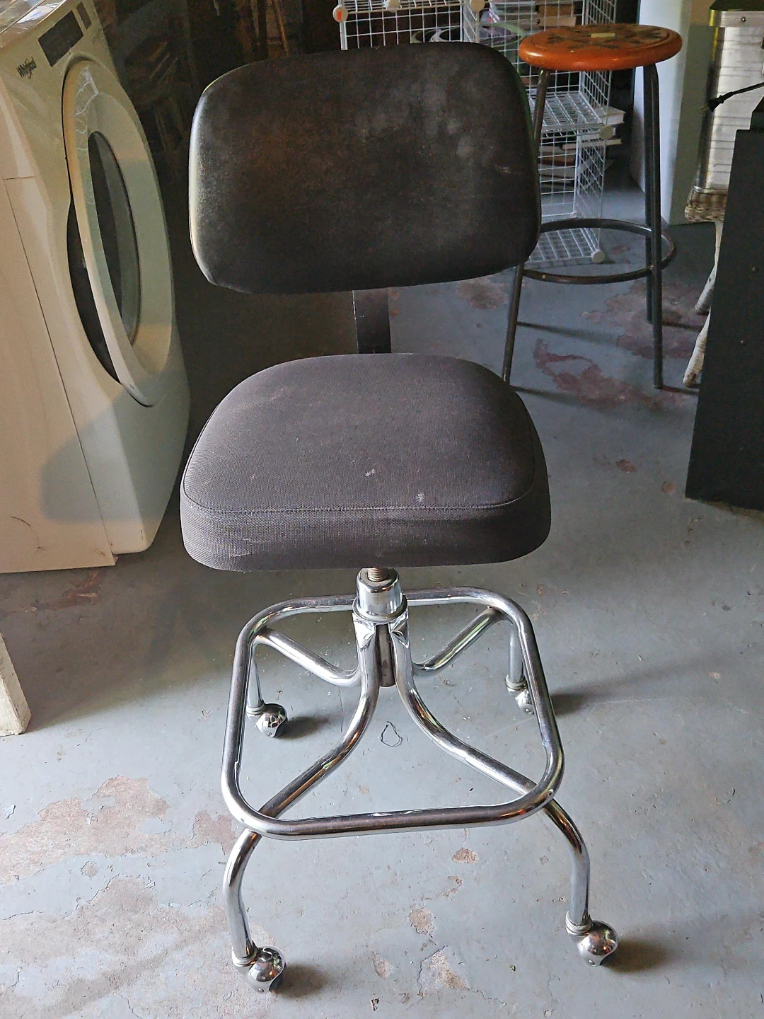 Adjustable Rolling Stool Chair