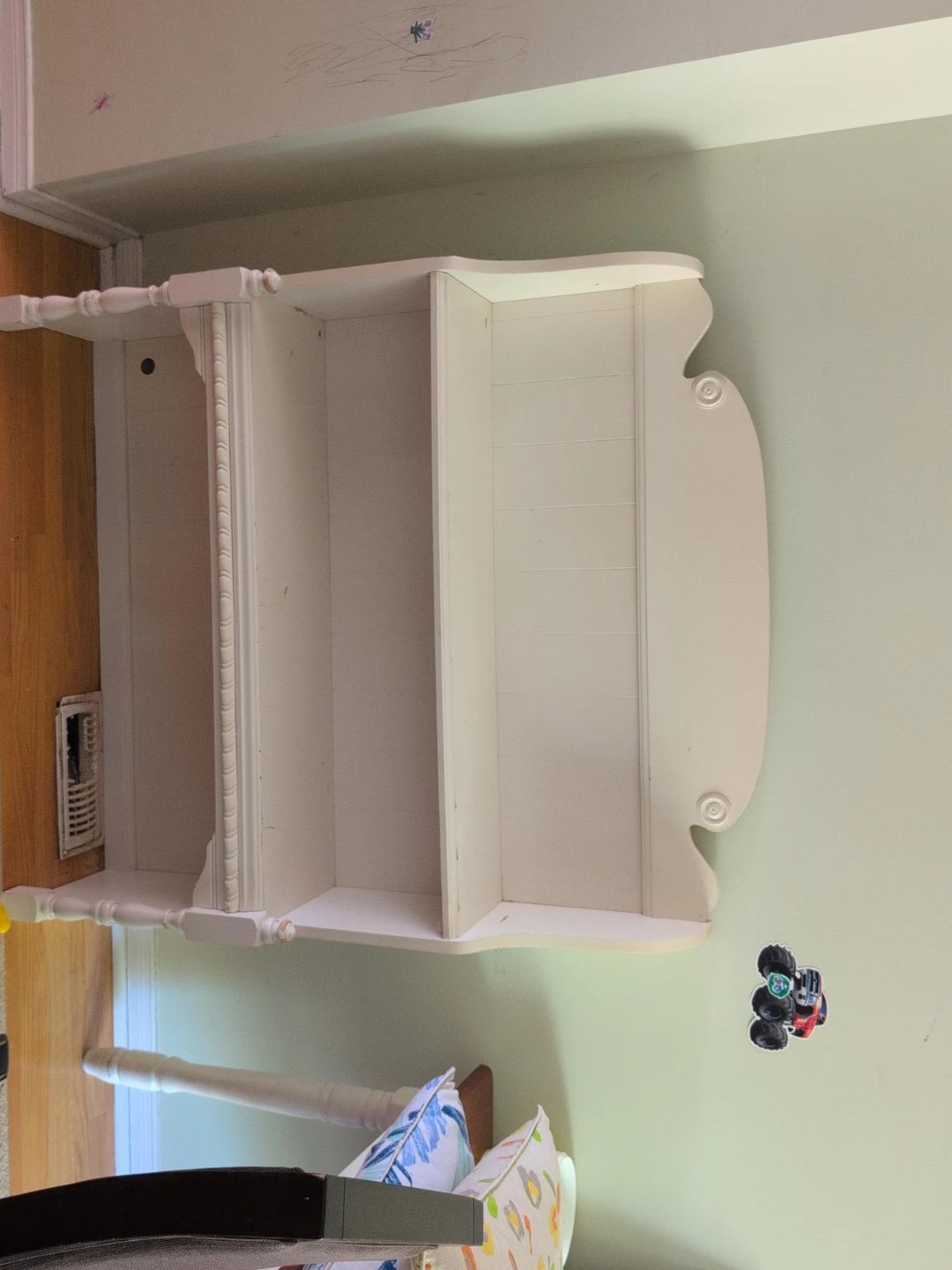 White 3-Shelf Bookshelf