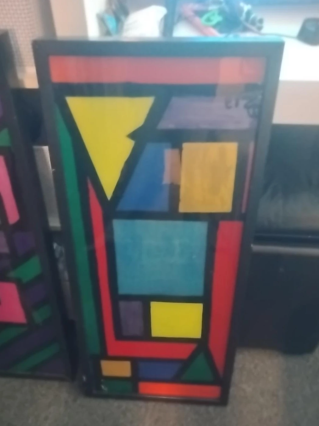 Decorative Stained Glass Art Panel