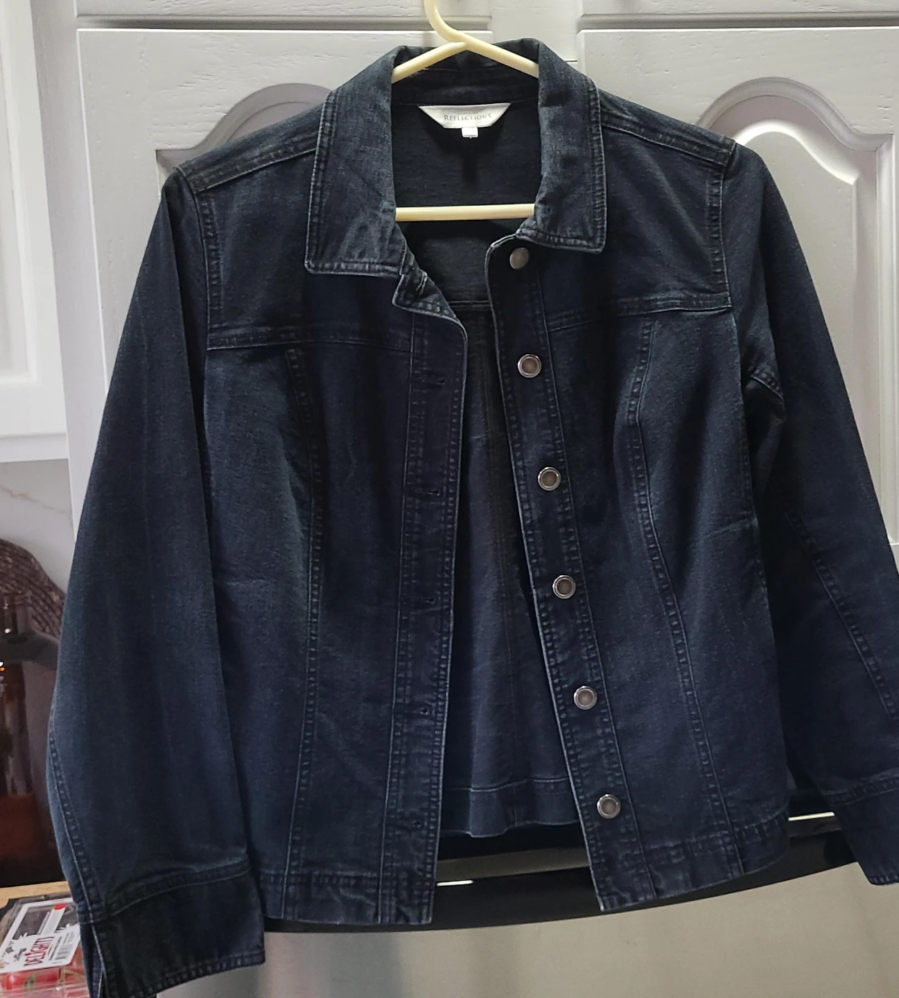 Reflections Women's Black Denim Jacket
