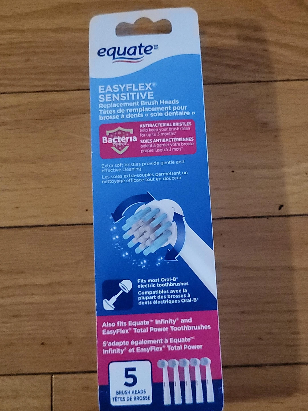 Equate EasyFlex Sensitive Replacement Brush Heads (5 Pack)